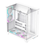 Gamemax кутия Case ATX - Infinity Pro White - 5 x 120 mm Addressable RGB fans