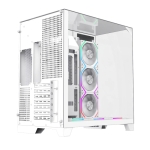 Gamemax кутия Case ATX - Infinity Pro White - 5 x 120 mm Addressable RGB fans