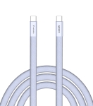 Кабел Verbatim Sync & Charge SoftTouch USB-C to C cable 100W 120 cm - Purple