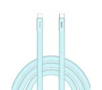 Кабел Verbatim Sync & Charge SoftTouch USB-C to C cable 100W 120 cm - Blue