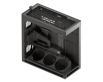 HAVN кутия Case E-ATX - HS 420 VGPU Edition Black - PCIe Gen 5 riser included