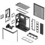 HAVN кутия Case E-ATX - HS 420 VGPU Edition Black - PCIe Gen 5 riser included