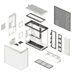 HAVN кутия Case E-ATX - HS 420 VGPU Edition White - PCIe Gen 5 riser included