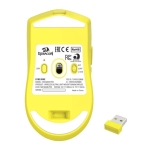 Безжична Bluetooth и кабелна геймърска мишка Redragon K1ng Max Anime M918AKB-PRO - жълта