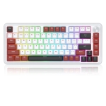 Геймърска механична клавиатура Redragon Stormhunter K721WRB-RGB с RGB осветление - бяла