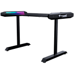 COUGAR Mars 120 Gaming Desk, USB 3.0 x 1/ USB 2.0 x 1/ 3.5mm Audio jack x 2/RGB button, 1250x810x740(mm), Ergonomic & Scratch Resistant Gaming Space, Carbon Fiber Texture, Multifunctional Design, Dual-sided ARGB, Welded Steel Frame, Maximum Stability