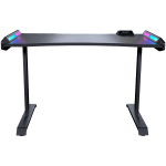 COUGAR Mars 120 Gaming Desk, USB 3.0 x 1/ USB 2.0 x 1/ 3.5mm Audio jack x 2/RGB button, 1250x810x740(mm), Ergonomic & Scratch Resistant Gaming Space, Carbon Fiber Texture, Multifunctional Design, Dual-sided ARGB, Welded Steel Frame, Maximum Stability