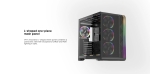 1stPlayer кутия Case ATX - VT7-BK - USB-C, Mesh, A-RGB
