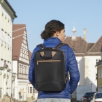 HAMA Раница за лаптоп "Ultra Lightweight", до 41 см (16,2"), черно с кафяво