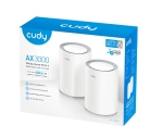 Рутер Cudy M3000 (2-Pack) AX3000 Wi-Fi 6 Mesh Dual-Band 2402Mbps at 5GHz + 574Mbps at 2.4GHz