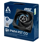 Arctic вентилатор Fan 80mm P8 PWM PST CO - black/black - 200-3000rpm