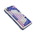 Геймърска Bluetooth и безжична механична геймърска клавиатура Redragon Flekact Pro K708AK-RGB-PRO с RGB осветление - бяла/аниме