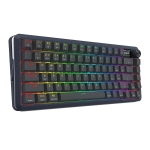 Bluetooth и безжична механична геймърска клавиатура Redragon Flekact Pro K708-RGB-PRO, RGB осветление - черна