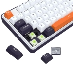 Геймърска механична клавиатура Redragon Wyvern K689WBO-RGB-PRO с Bluetooth и безжична връзка, RGB осветление - бяло/оранжево