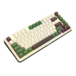 Геймърска механична клавиатура Redragon Cyrus Pro K681CGC-RGB-PRO с Bluetooth и безжична връзка, бяла със зелено и RGB осветление