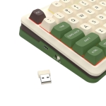 Геймърска механична клавиатура Redragon Cyrus Pro K681CGC-RGB-PRO с Bluetooth и безжична връзка, бяла със зелено и RGB осветление