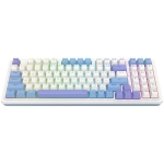 Кабелна и безжична Bluetooth геймърска клавиатура Redragon Gloria Pro K664WBP-RGB-PRO бяло RGB осветление