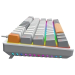 Механична RGB геймърска клавиатура Redragon Akali K642WGO-RGB - сива