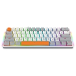 Механична RGB геймърска клавиатура Redragon Akali K642WGO-RGB - сива