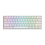Bluetooth/USB Type-C механична RGB клавиатура Redragon Draconic PRO RGB K530W-RGB-PRO_BR Brown Switch - бяла