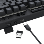 Геймърска клавиатура Redragon Crescent Pro K524RGB-PRO с кабел и безжична Bluetooth, RGB осветление - черна