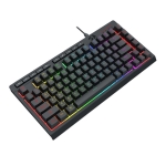 RGB Геймърска клавиатура Redragon Crescent K524-RGB - черна