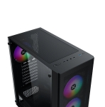 Xigmatek кутия Case ATX - Hero II Air 3F - RGB, Tempered Glass