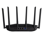 Рутер AsusTUF Gaming, BE6500 Dual Band WiFi 7 Router, 4K-QAM, Multi-Link Operation (MLO), Quad 2.5GbE port, Mobile Game Mode, Gear Accelerator, Gaming Port, Open NAT, Smart Home Master, Subscription-Free Security,  AiMesh support, 4G/5G Auto Mobile Tether