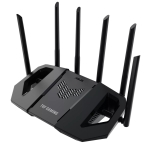 Рутер AsusTUF Gaming, BE6500 Dual Band WiFi 7 Router, 4K-QAM, Multi-Link Operation (MLO), Quad 2.5GbE port, Mobile Game Mode, Gear Accelerator, Gaming Port, Open NAT, Smart Home Master, Subscription-Free Security,  AiMesh support, 4G/5G Auto Mobile Tether