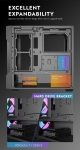 Darkflash кутия Case ATX - DS900 Mesh Black - 4 x 120 mm A-RGB fans included