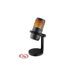 Микрофон Redragon Nebula GM211 с черно RGB осветление и стойка - черен