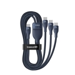 Кабел Baseus Flash Series Type-C към 3x USB-C, 100W, 1.5м  P10377503321-00 - син