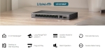 10-портов гигабитен настолен комутатор TP-Link LS1210GP с 8-PoE+ порта
