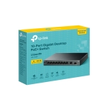 10-портов гигабитен настолен комутатор TP-Link LS1210GP с 8-PoE+ порта