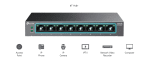 Комутатор TP-Link LS108GP 8-портов PoE+