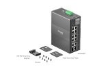 10-портов гигабитов индустриален лесно управляем комутатор TP-Link Omada IES210GPP с 6 PoE+ порта и 2 PoE++ порта