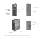 6-портов гигабитов индустриален лесно управляем комутатор TP-Link Omada IES206GPP с 3 PoE+ порта и 1 PoE++ порта