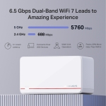 Безжична Wi-fi 7 Mesh система Mercusys Halo H37BE(2-pack) BE6500