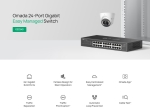 24-портов комутатор TP-Link Omada ES224G Gigabit Easy Managed Switch