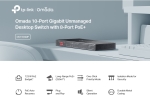 10-портов неуправляем комутатор TP Link Omada DS110GMP с 8-портов PoE+