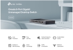 8-портов гигабитов неуправляем настолен комутатор TP-Link DS108G
