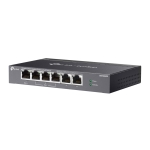 6-портов гигабитов неуправляем комутатор TP-Link Omada DS106GPP с 3-портов PoE+ и 1-портов PoE++