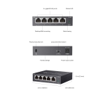 5-портов гигабитов неуправляем настолен комутатор TP-Link DS105G