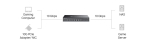8-портов 10G неуправляем Desktop/Rackmount комутатор TP-Link Omada DS1008X
