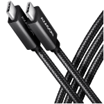 Axagon Data and charging USB 480Mbps cable length 2 m. PD 240W, 5A. Black braided.