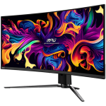 MSI MPG 341CQPX QD-OLED Gaming Monitor, 34.18" 240Hz, UWQHD (3440x1440) 21:9, QD-OLED Anti-Reflection, 0.03ms, 250nits, 1500000:1, 178/178, G-Sync Compatible, DisplayHDR True Black 400, Adjustable Stand, 1x DP, 2x HDMI, 1x Type-C 98W, 3Y Warranty