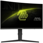 MSI MAG 275CQRF QD E2 Gaming Monitor, 27" 180Hz, WQHD (2560x1440) 16:9, Rapid VA, Anti-glare, Quantum Dot, 0.5ms, 300nits, 5000:1, 178/178, 1500R Curve, AMD FreeSync, HDR Ready, Adjustable Stand, 1x DP, 2x HDMI, 1x Type-C, USB Hub, 3Y Warranty