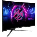 MSI MPG 325CQRXF Gaming Monitor, 31.5" 280Hz, WQHD (2560x1440) 16:9, Rapid VA, Anti-glare, 0.5ms, 350nits, 3200:1, 178/178, 1000R Curve, Adaptive Sync, DisplayHDR 400, Adjustable Stand, 1x DP, 1x HDMI, 1x Type-C 98W, USB Hub, 3Y Warranty