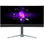 LORGAR 34MP1, UWQHD MiniLED Gaming Monitor Pro, 34'' (3440*1440) VA curved monitor, black/milky grey