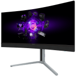 LORGAR 34MP1, UWQHD MiniLED Gaming Monitor Pro, 34'' (3440*1440) VA curved monitor, black/milky grey